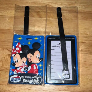 Disney American‎ Tourister | New Disneyland Mickey And Minnie Luggage Tag